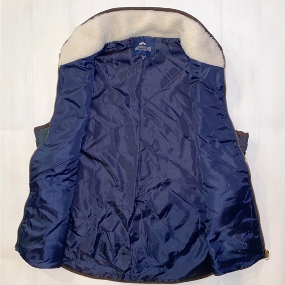 British Khaki Blue plaid vest Sz Small - Picture 6 of 10